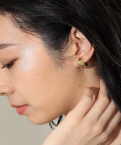 Demi-Luxe BEAMS / 女裝 圓弧 夾式耳環