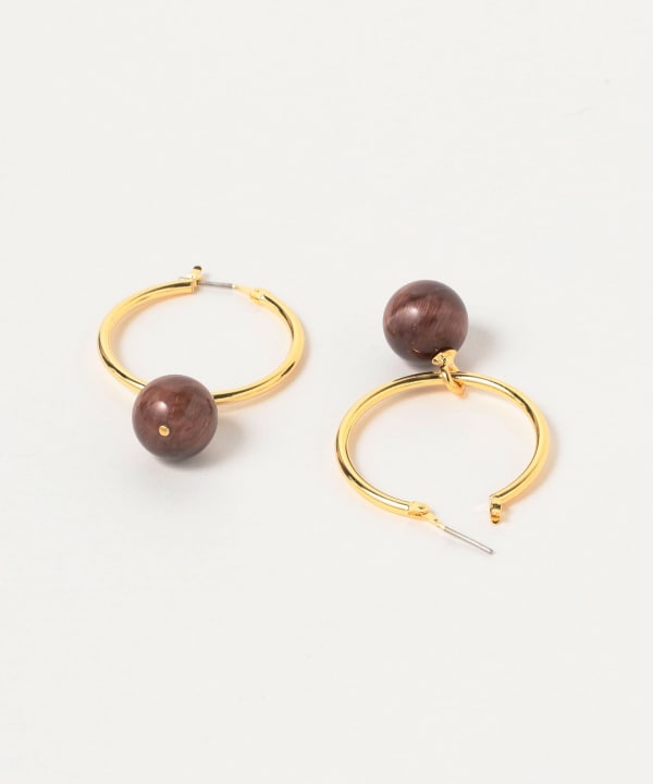 BEAMS フープピアス ゴールド 2個セット Demi-Luxe BEAMS（デミルクス ビームス）2WAY フープピアス