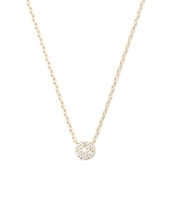 Demi-Luxe BEAMS / K10 パヴェダイヤ ネックレス