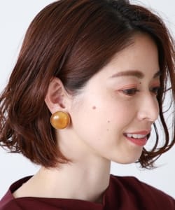 Demi-Luxe BEAMS / パリ ムーンガラスイヤリング