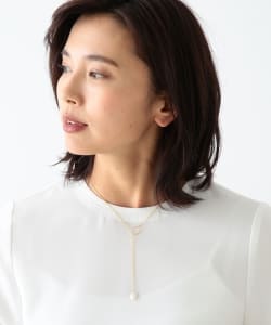 Demi-Luxe BEAMS / フラットパール ネックレス