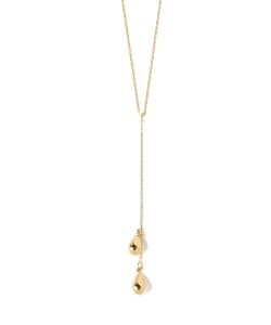 Demi-Luxe BEAMS / Wドロップ ネックレス