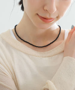 Demi-Luxe BEAMS / オニキス ネックレス