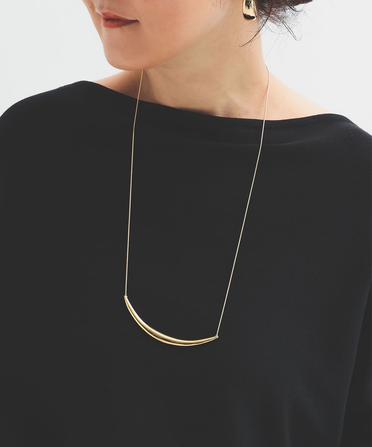 デミルクスビームス　クレセントムーンネックレス Demi-Luxe BEAMS（デミルクス ビームス）クレセント ムーン ネックレス