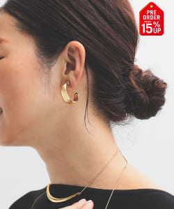 【+15%ポイントUP】クレセント ムーン イヤリング .M