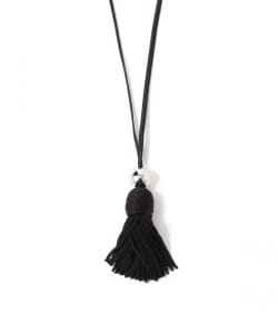 ブラック タッセル ネックレス