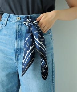 ｍanipuri × Demi-Luxe BEAMS / 別注 バンダナ シルクスカーフ