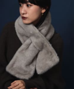 Demi-Luxe BEAMS / 女裝 仿毛皮 圍巾