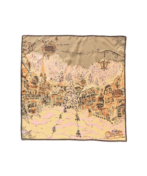Demi-Luxe BEAMS（デミルクス ビームス）manipuri / ウィンタリーランドスケープ シルクスカーフ SMALL（ファッション雑貨  ストール・スカーフ）通販｜BEAMS