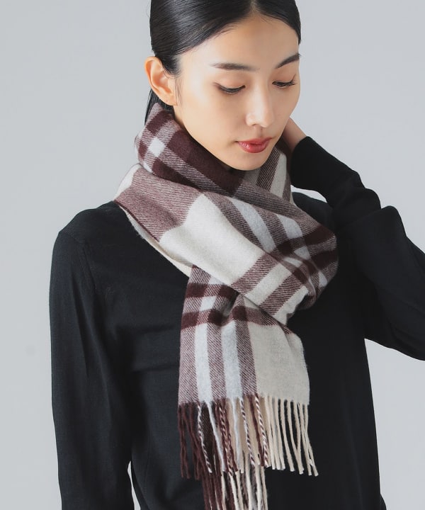 Joshua Ellis カシミヤマフラー プライマリーウォッチ 35×190 Joshua Ellis カシミヤマフラー プライマリーウォッチ 35×190