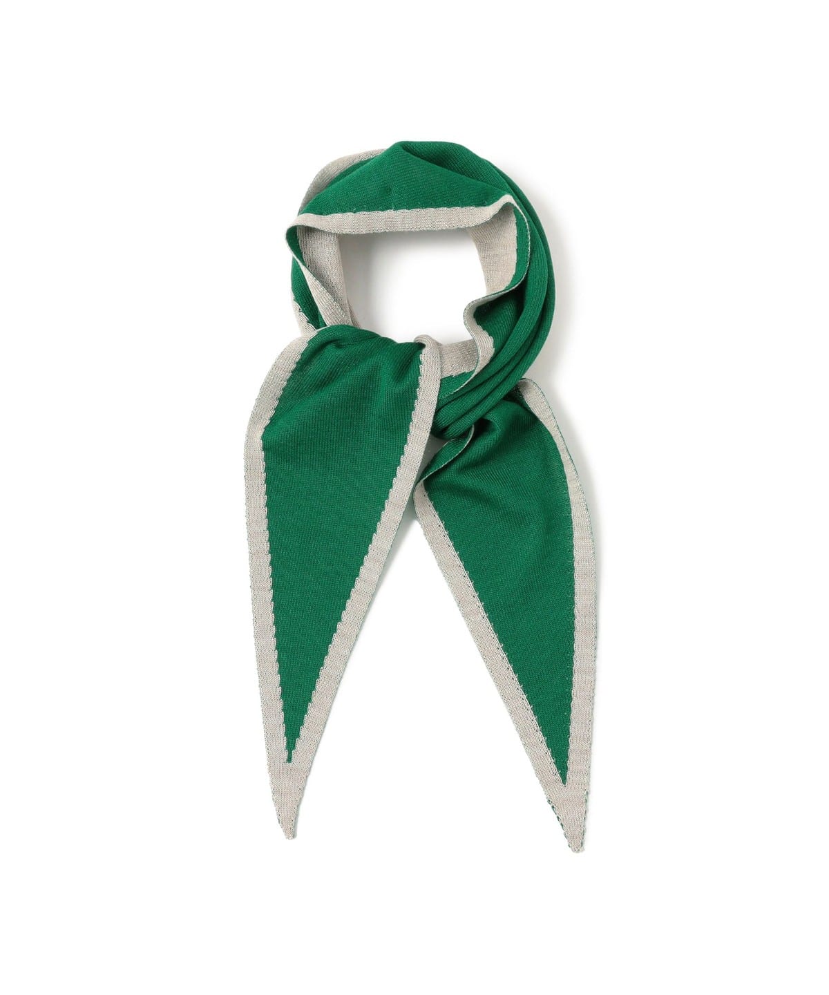 Dimaglia Cravatte ディマリア クラヴァッテ / バイカラー スカーフ ファッション雑貨 WOMEN GREEN×BEIGE SP ONE SIZE Dimaglia Cravatte ディマリア クラヴァッテ / バイカラー スカーフ ファッション雑貨 WOMEN GREEN×BEIGE SP ONE SIZE