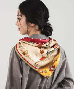 manipuri / リバーシブル 三角 スカーフ