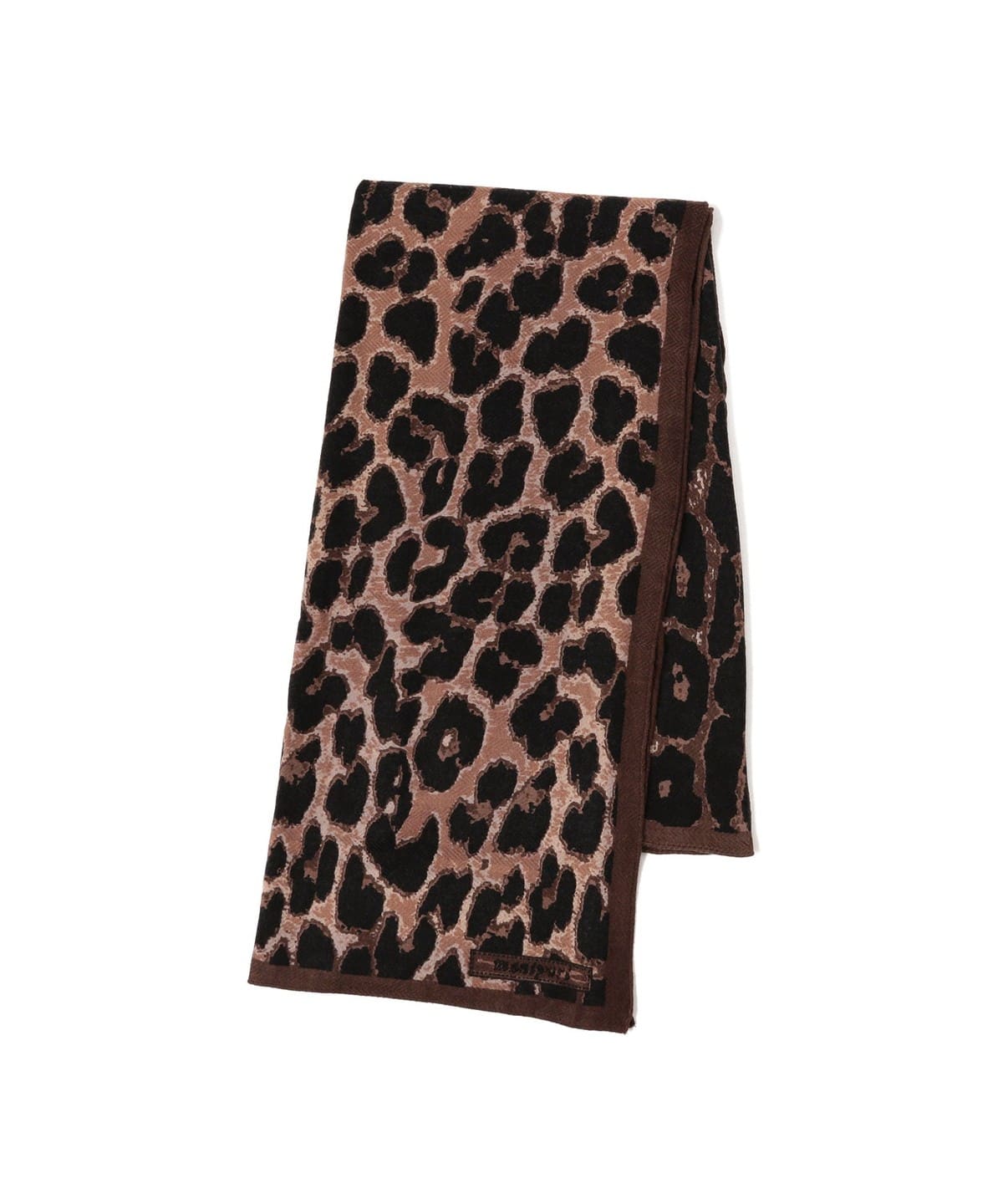 マニプリ　レオパード柄　ダウントライアングル　マフラー マニプリ レオパード柄 ダウントライアングル マフラー 新品