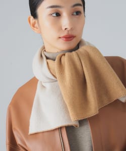 Johnstons of Elgin / リバーシブル ニット ストール