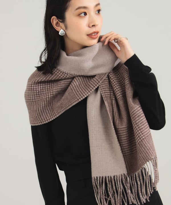 Demi-Luxe BEAMS（デミルクス ビームス）グレンチェック アルパカ