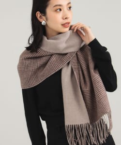 グレンチェック アルパカ リバーシブル ストール
