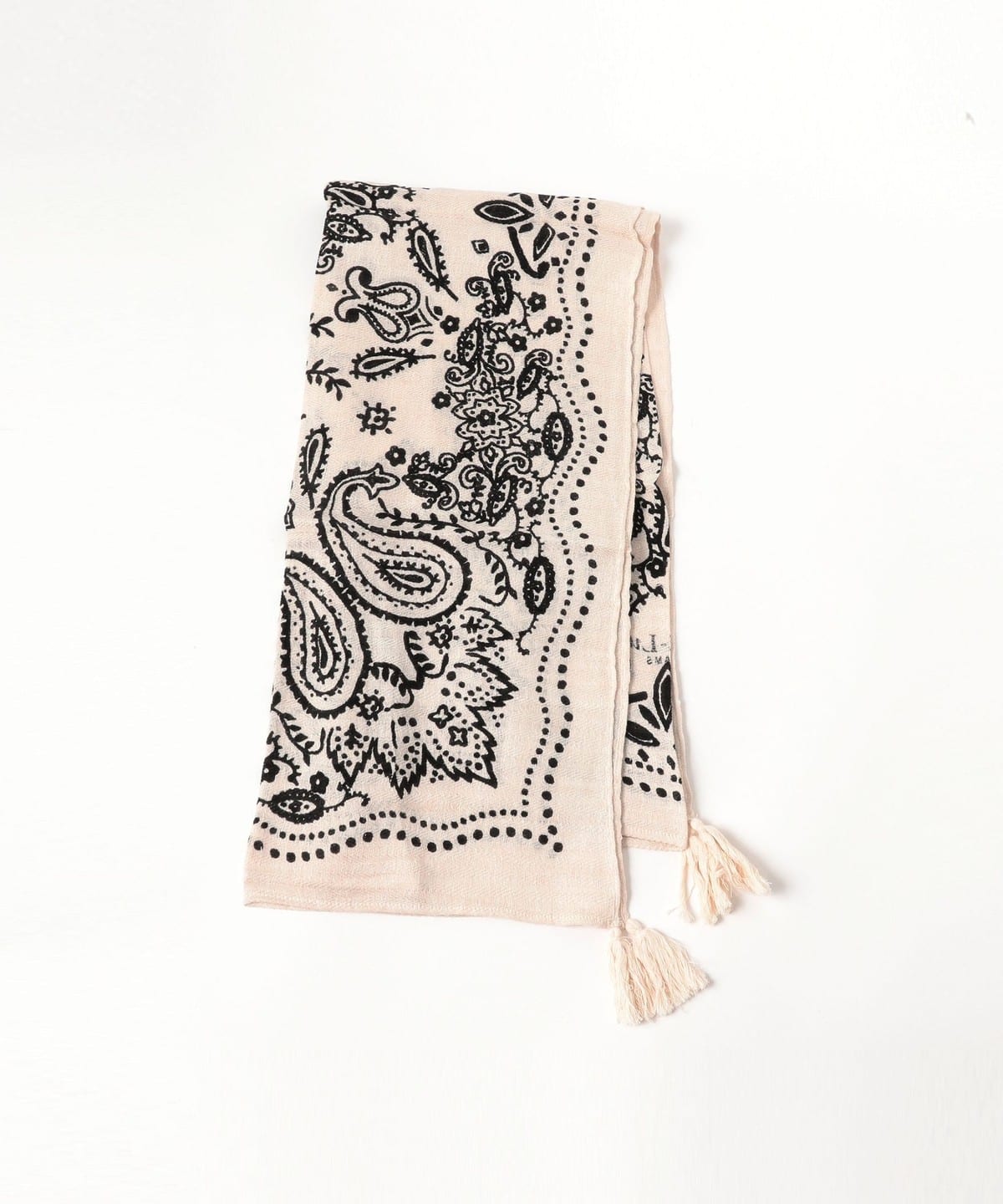 新品デミルクスビームス【別注】manipuri / バンダナ タッセル ストール BEAMS SELECTION for WOMEN（ビームス セレクション for ウィメン