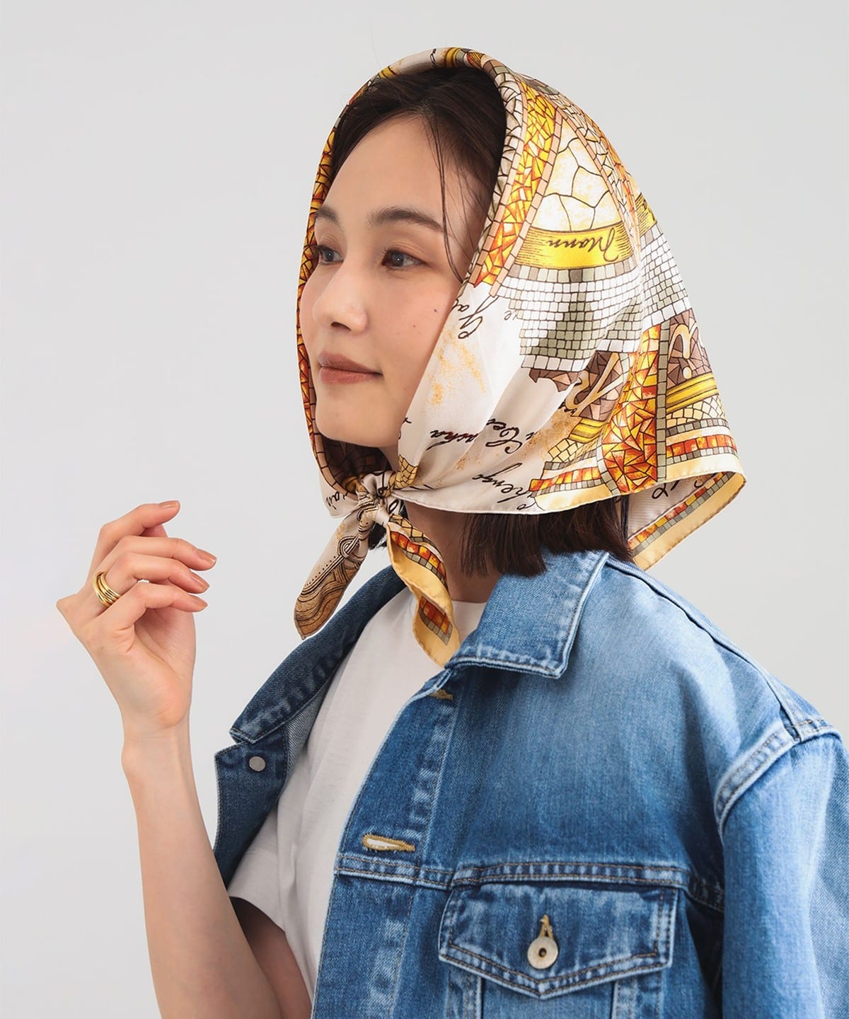 美品 パラスパレス デザインニットL こだわり配色ステッチ 黄色糸×白糸 日本製 64450759578_D_1.jpg