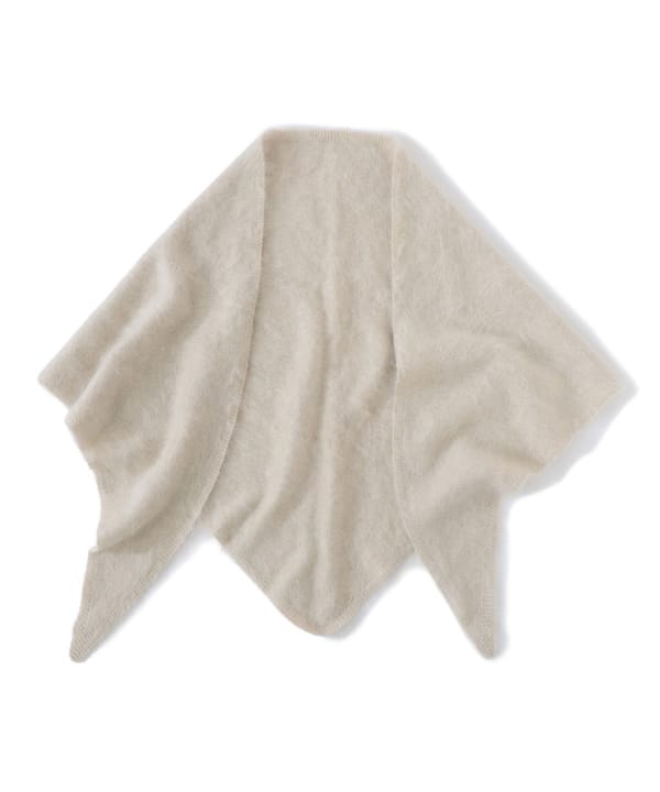 【+10%ポイントUP】ASAUCE MELER / カシミアファー トライアングル ストール