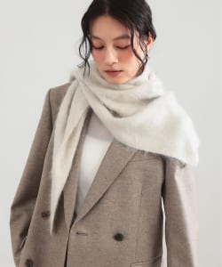 【+10%ポイントUP】ASAUCE MELER / カシミアファー トライアングル ストール