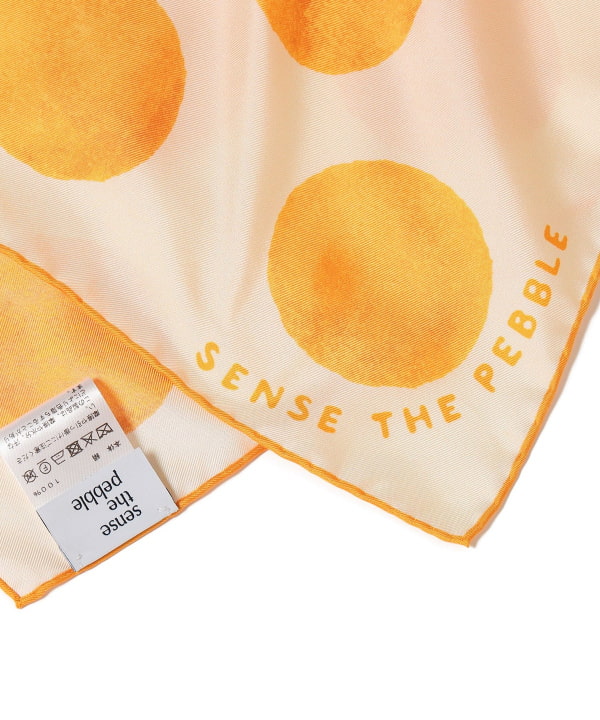 【+10%ポイントUP】sense the pebble / ビッグ ポルカドット スカーフ