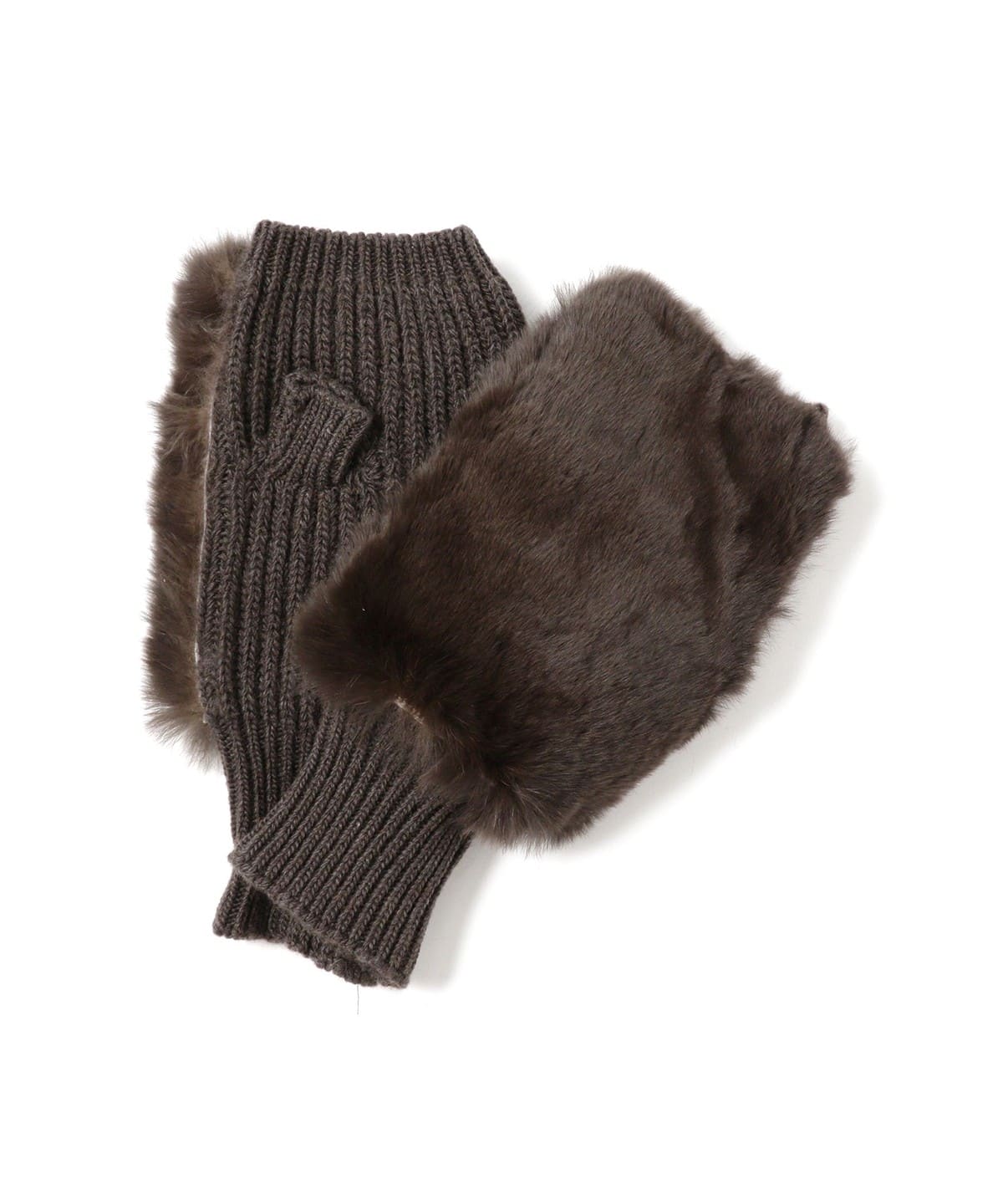 ALPO アルポ / ニット レッキス フィンガーレス グローブ ファッション雑貨 WOMEN DARK. BROWN ONE SIZE ALPO アルポ / ニット レッキス フィンガーレス グローブ ファッション雑貨 WOMEN DARK. BROWN ONE SIZE