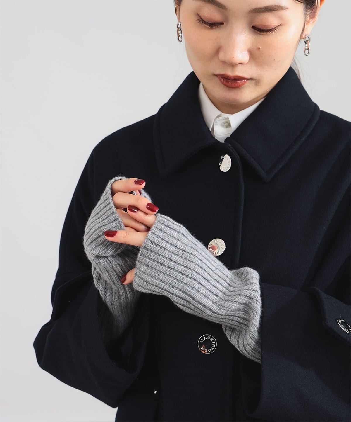 ASAUCE MELER アソースメレ / カシミヤ リブ アーム ウォーマー ファッション雑貨 WOMEN LIGHT. GREY ONE SIZE ASAUCE MELER アソースメレ / カシミヤ リブ アーム ウォーマー ファッション雑貨 WOMEN LIGHT. GREY ONE SIZE