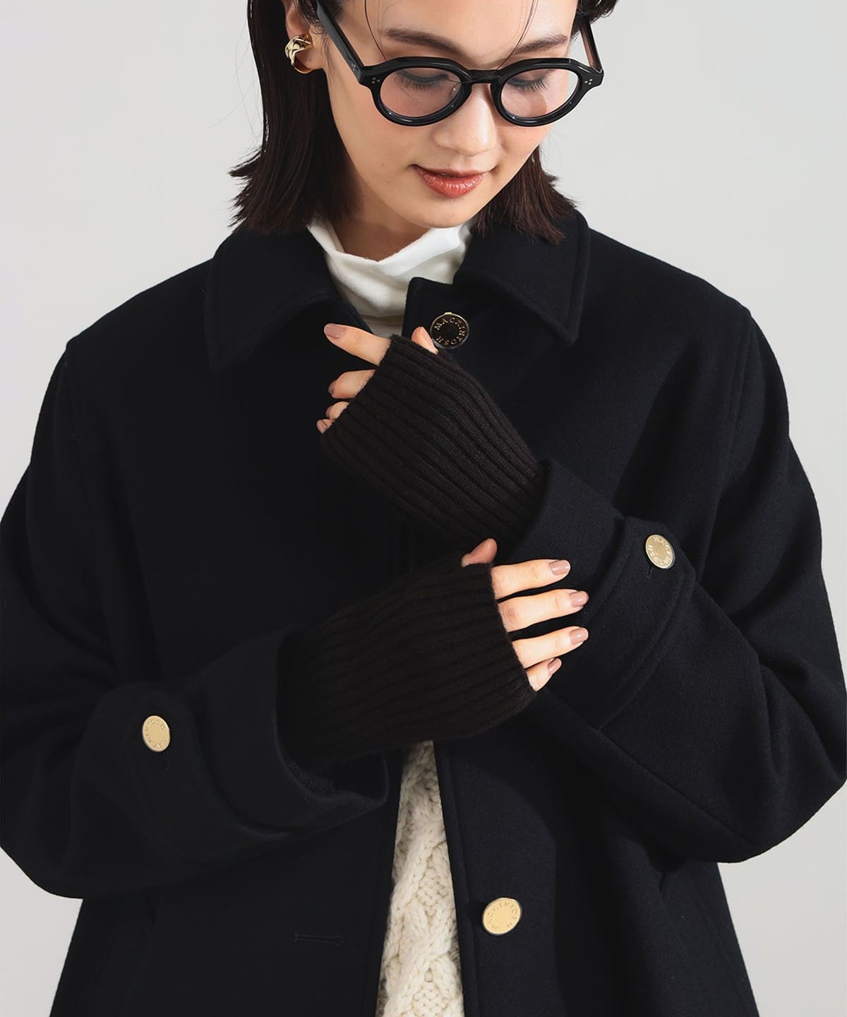 ASAUCE MELER アソースメレ / カシミヤ リブ アーム ウォーマー ファッション雑貨 WOMEN BLACK COFFEE ONE SIZE ASAUCE MELER アソースメレ / カシミヤ リブ アーム ウォーマー ファッション雑貨 WOMEN BLACK COFFEE ONE SIZE