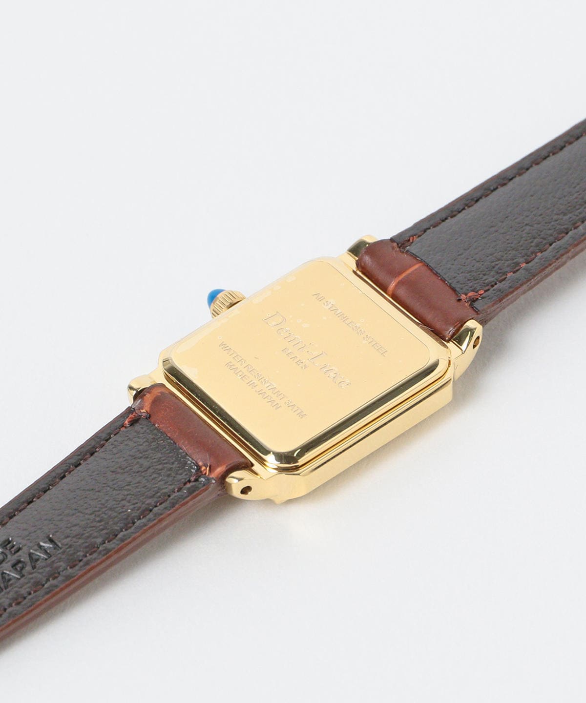 Demi-Luxe BEAMS（デミルクス ビームス）【CLASSY.ONLINE掲載】Demi-Luxe BEAMS / スクエア 型押レザー 腕時計 （時計 腕時計）通販｜BEAMS