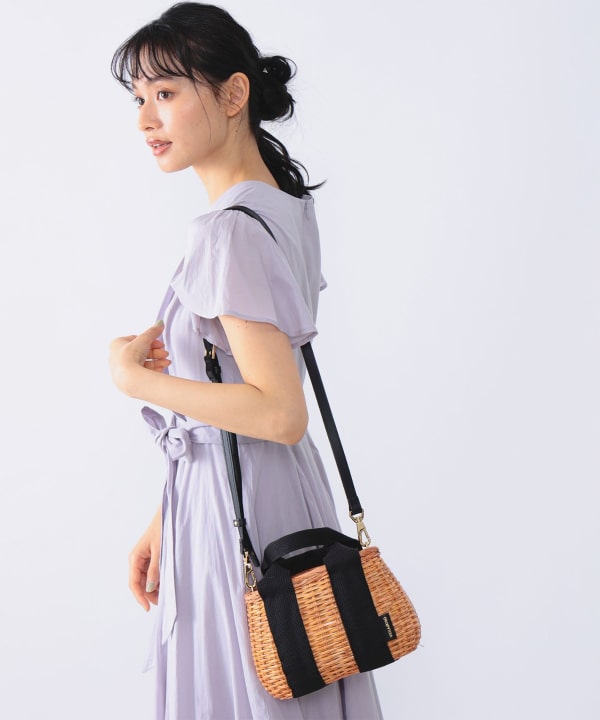 VIOLAd'ORO / MIRO スプリットラタン バスケット トートバッグ