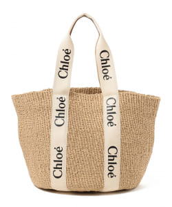 【ショップ限定商品】Chloe / Woody ラフィア トートバッグ