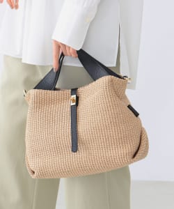 VIOLAd’ORO / SANDRO 2WAY ラフィア トートバッグ