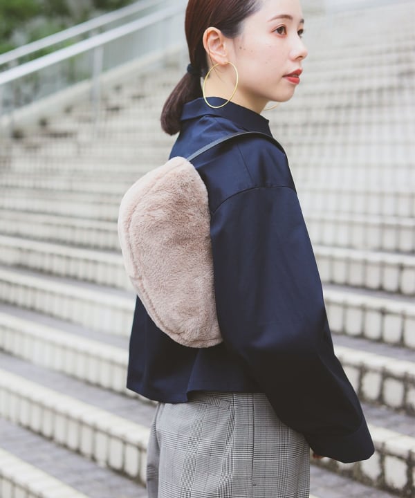 希少 PORTER × BEAMS BOY DAYPACKファー リュック PORTER（ポーター）の「PORTER×BEAMS BOY / フェイクファー デイパック