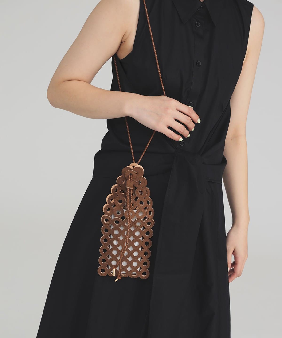 MARY AL TERNA メアリーオルターナ / カットワーク フォンケース バッグ WOMEN BROWN ONE SIZE MARY AL TERNA メアリーオルターナ / カットワーク フォンケース バッグ WOMEN BROWN ONE SIZE