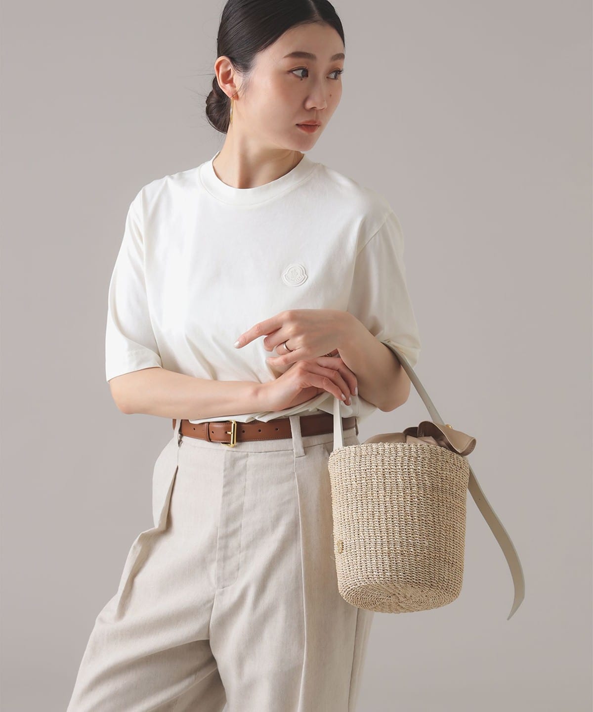 【別注】VIOLAd'ORO ヴィオラドーロ / アバカ バケツ トートバッグ バッグ WOMEN 別注NATURAL×OFF WHITE ONE SIZE 【別注】VIOLAd'ORO ヴィオラドーロ / アバカ バケツ トートバッグ バッグ WOMEN 別注NATURAL×OFF WHITE ONE SIZE
