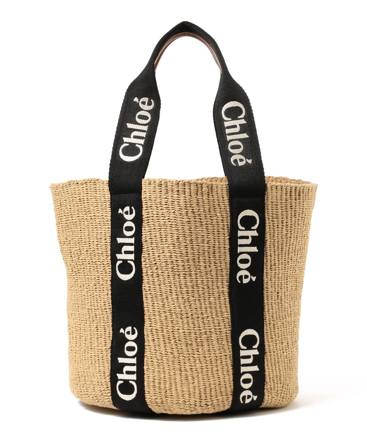 Chloe / WOODY ラージ トートバッグ バッグ WOMEN BLACK×BEIGE 915 ONE SIZE Chloe / WOODY ラージ トートバッグ バッグ WOMEN BLACK×BEIGE 915 ONE SIZE
