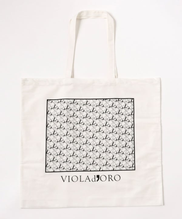VIOLAd’ORO / ナイロン スクエア トートバッグ ※付属品のデザイン・カラー等は変更となる場合がございます。