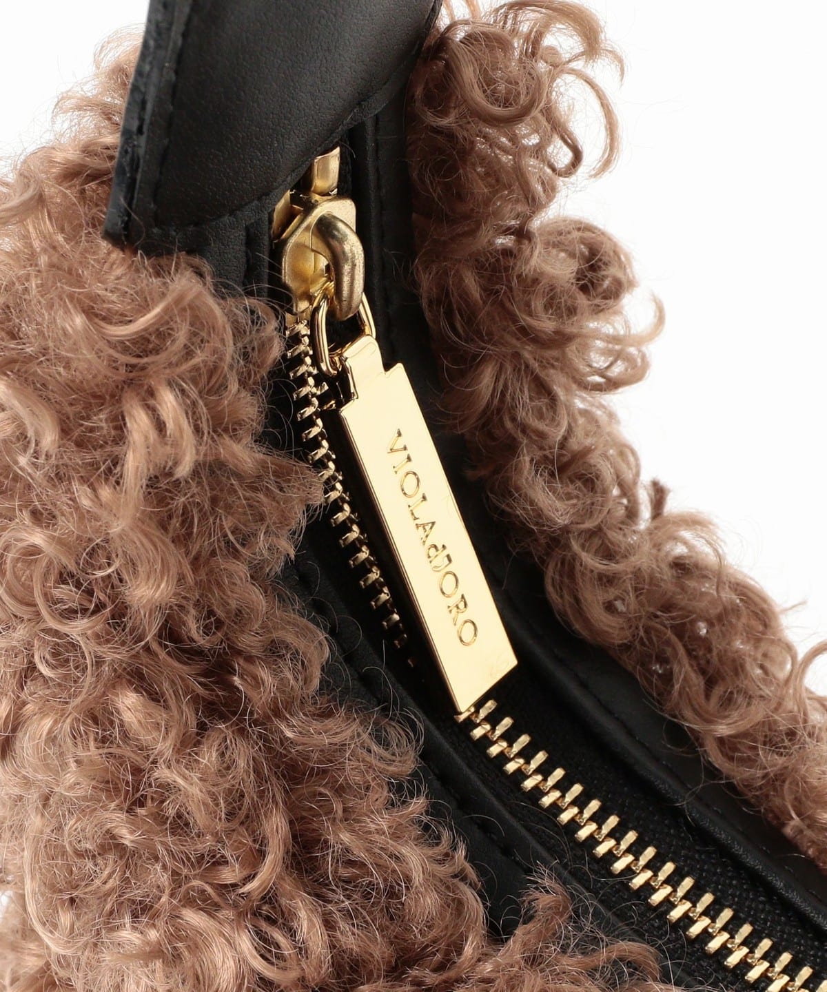 VIOLA d'ORO ファー ハンドバッグ beams Demi-Luxe BEAMS（デミルクス ビームス）VIOLAd'ORO / エコファー