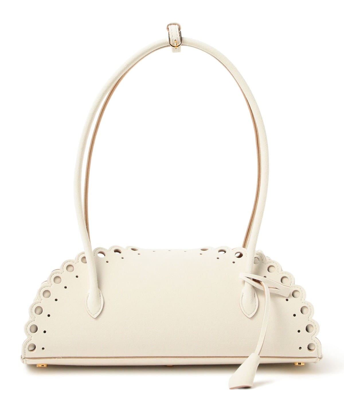 MARY AL TERNA メアリーオルターナ / ENSOU スカラップ ハンドバッグ バッグ WOMEN IVORY ONE SIZE MARY AL TERNA メアリーオルターナ / ENSOU スカラップ ハンドバッグ バッグ WOMEN IVORY ONE SIZE