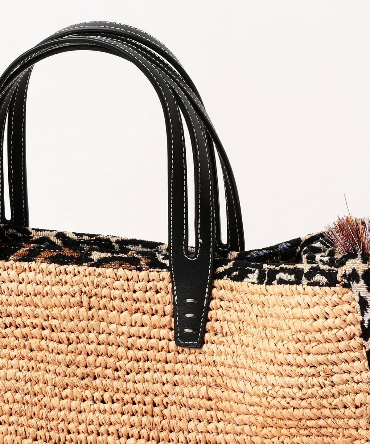 Demi-Luxe BEAMS Demi-Luxe BEAMS A VACATION / TANK Raffia Leopard 