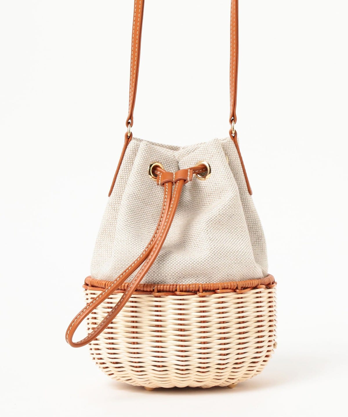 EFFE BEAMS（エッフェ ビームス）RODO / WICKER バイカラー かごバッグ 
