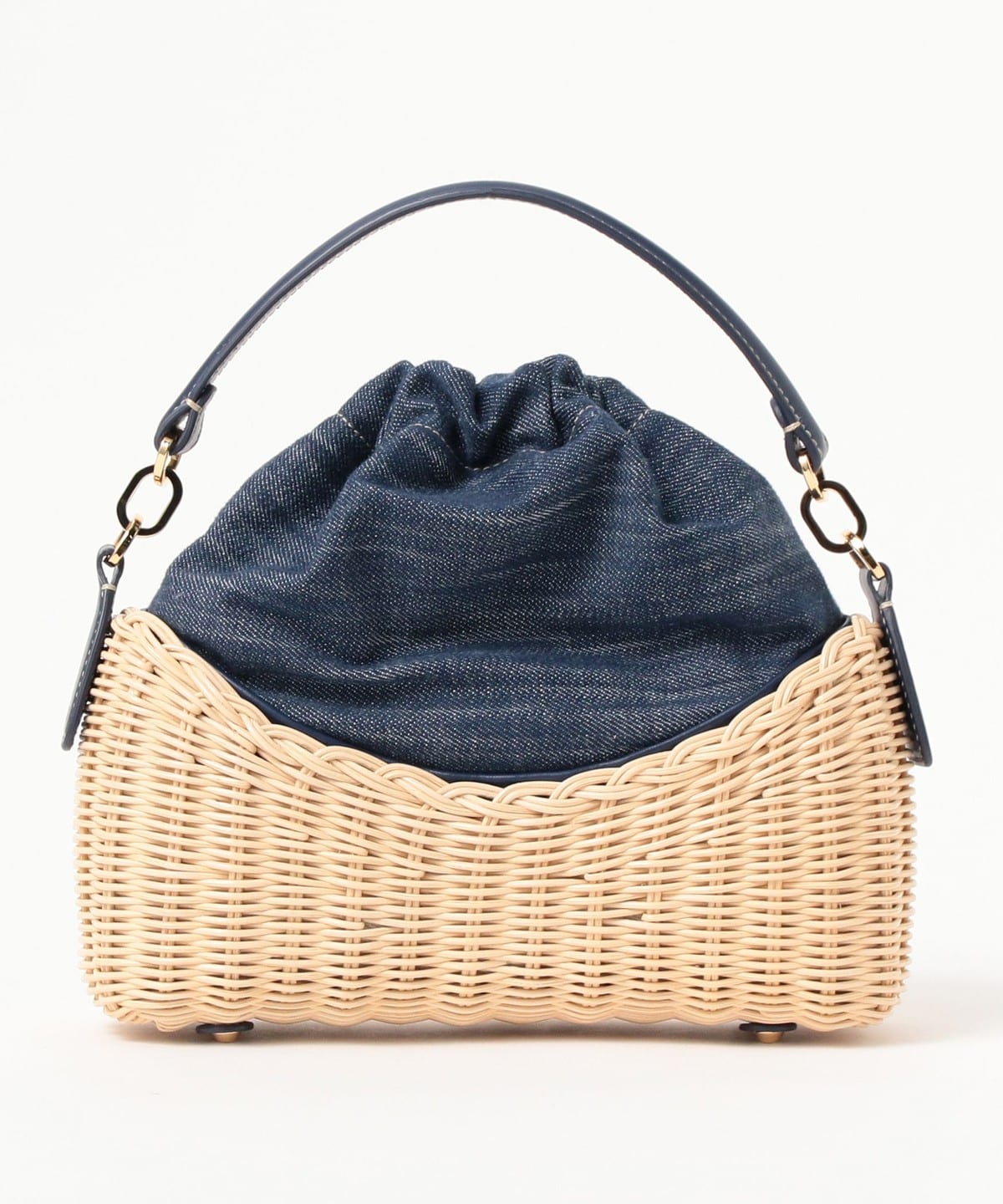 EFFE BEAMS（エッフェ ビームス）RODO / WICKER デニム かごバッグ
