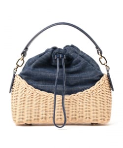 RODO / WICKER デニム かごバッグ