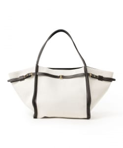 TOD’S / キャンバス＆レザー ショッピングバッグ