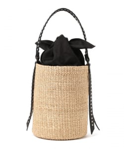 VIOLAd’ORO / アバカ スタッズ バケツ トートバッグ
