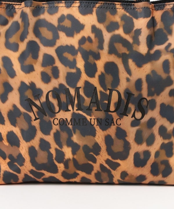 【別注】NOMADIS / SAC2 WIDE レオパード ロゴ トートバッグ