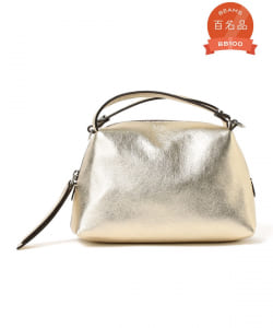 GIANNI CHIARINI / メタリック ALIFA レザーショルダーバッグ S