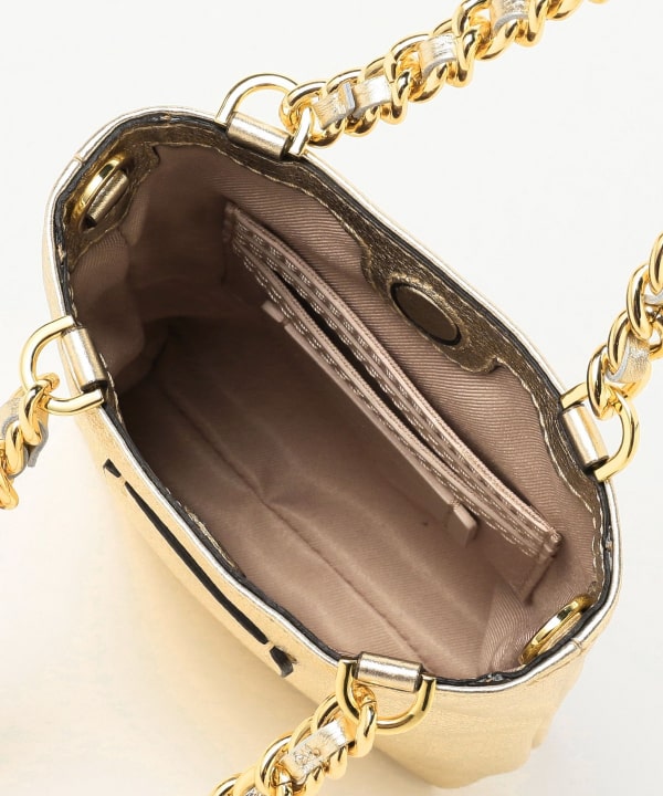 GIANNI CHIARINI / CAMILLA メタリック レザートートバッグ
