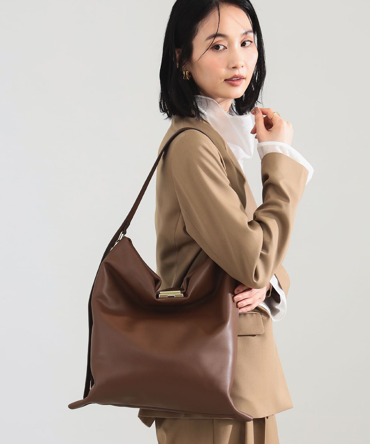 PUNTI. / GRAFT トートバッグ バッグ WOMEN COFFEE ONE SIZE PUNTI. / GRAFT トートバッグ バッグ WOMEN COFFEE ONE SIZE