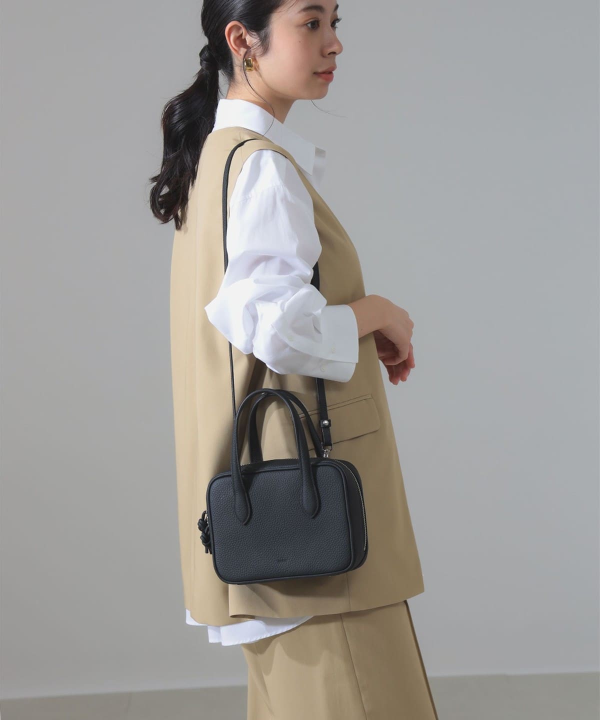 【別注】VASIC ヴァジック / AMBER MINI MINI バッグ バッグ WOMEN BLACK ONE SIZE 【別注】VASIC ヴァジック / AMBER MINI MINI バッグ バッグ WOMEN BLACK ONE SIZE